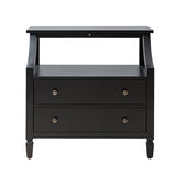 Grace 2 - Drawer Nightstand Chest with Built-in Outlets(Optional Types)