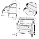 Grace 2 - Drawer Nightstand Chest with Built-in Outlets(Optional Types)