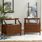 Grace 2 - Drawer Nightstand Chest with Built-in Outlets(Optional Types)