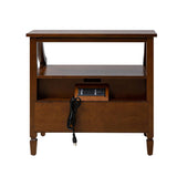 Grace 2 - Drawer Nightstand Chest with Built-in Outlets(Optional Types)