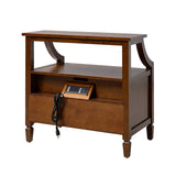 Grace 2 - Drawer Nightstand Chest with Built-in Outlets(Optional Types)
