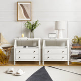 Grace 2 - Drawer Nightstand Chest with Built-in Outlets(Optional Types)