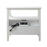 Grace 2 - Drawer Nightstand Chest with Built-in Outlets(Optional Types)