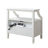 Grace 2 - Drawer Nightstand Chest with Built-in Outlets(Optional Types)