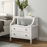 Grace 2 - Drawer Nightstand Chest with Built-in Outlets(Optional Types)