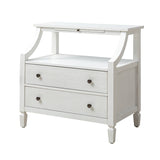 Grace 2 - Drawer Nightstand Chest with Built-in Outlets(Optional Types)