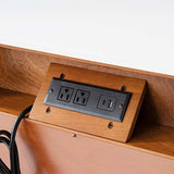 Floriana Modern 3-Drawer Nightstand  with Marble Top & USB Ports Spacious Storage