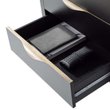 Floriana Modern 3-Drawer Nightstand  with Marble Top & USB Ports Spacious Storage