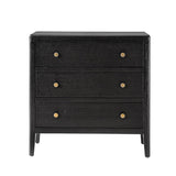 Andrea Modern 3-Drawer Nightstand with USB/Type-C Outlet Bedside Storage