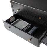 Andrea Modern 3-Drawer Nightstand with USB/Type-C Outlet Bedside Storage