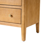 Andrea Modern 3-Drawer Nightstand with USB/Type-C Outlet Bedside Storage