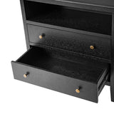 Andrea Modern 2-Drawer Nightstand with USB/Type-C Outlet Bedside Storage