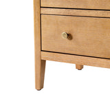 Andrea Modern 2-Drawer Nightstand with USB/Type-C Outlet Bedside Storage