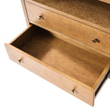 Andrea Modern 2-Drawer Nightstand with USB/Type-C Outlet Bedside Storage