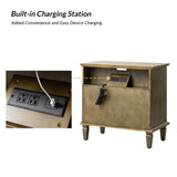 Galatea 2 - Drawer Solid Wood Nightstand Chest(Optional Types)