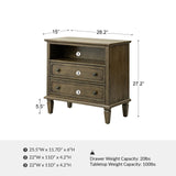 Galatea 2 - Drawer Solid Wood Nightstand Chest(Optional Types)
