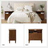 Galatea 2 - Drawer Solid Wood Nightstand Chest(Optional Types)