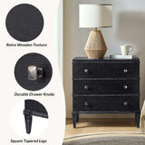 Lorenz Transitional 3-Drawer Nightstand with Charging Station(Optional Types)