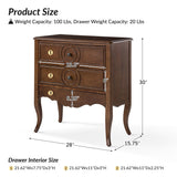 Thelma 3 - Drawer Nightstand with Built-In Outlets(Optional Types)