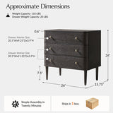 Modern Nightstand with Power Outlet & Curved Design