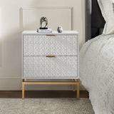 Rodolfo 25" Tall 2-Drawer Nightstand