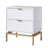 Rodolfo 25" Tall 2-Drawer Nightstand
