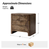 Rutilus Night Stand-BROWN