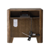 Rutilus Night Stand-BROWN