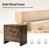 Rutilus Night Stand-BROWN