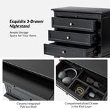 Galatea 3 - Drawer Nightstand Chest with Built-In Outlets(Optional Types)