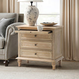 Galatea 3 - Drawer Nightstand Chest with Built-In Outlets(Optional Types)
