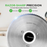 Electric Meat Slicing Machine - Automatic Food Preparation Equipment Meat Slicer For Kitchen Use (Black)