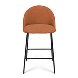 Nano 25'' Upholstered Low Back Counter Stool (Set of 2)