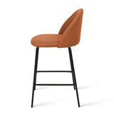 Nano 25'' Upholstered Low Back Counter Stool (Set of 2)