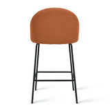 Nano 25'' Upholstered Low Back Counter Stool (Set of 2)