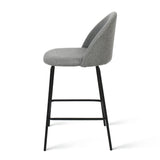 Nano 25'' Upholstered Low Back Counter Stool (Set of 2)