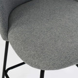 Nano 25'' Upholstered Low Back Counter Stool (Set of 2)