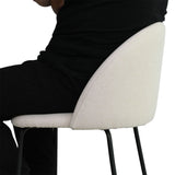 Nano 25'' Upholstered Low Back Counter Stool (Set of 2)