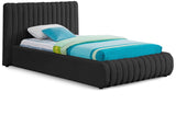 Nash Contemporary Boucle Fabric Bed with Deep Channel Tufting for Luxurious Bedroom Style