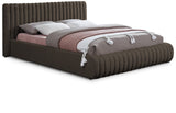 Nash Contemporary Boucle Fabric Bed with Deep Channel Tufting for Luxurious Bedroom Style
