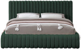 Nash Contemporary Boucle Fabric Bed with Deep Channel Tufting for Luxurious Bedroom Style