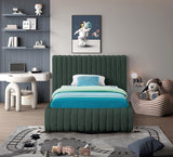Nash Contemporary Boucle Fabric Bed with Deep Channel Tufting for Luxurious Bedroom Style