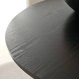 New Haven Modern 35" Black Round Dining Table