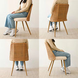 Nice Rattan Upholstered Dining Chair (Set of 4)