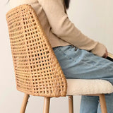 Nice 27" Rattan Upholstered Counter Stool (Set of 2)