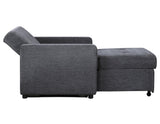 Noah Convertible Sleeper Chair-and-a-Half, Gray
