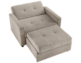 Noah Convertible Sleeper Chair-and-a-Half, Brown