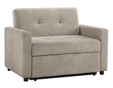 Noah Convertible Sleeper Chair-and-a-Half, Brown