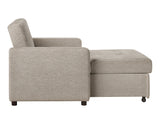 Noah Convertible Sleeper Chair-and-a-Half, Brown