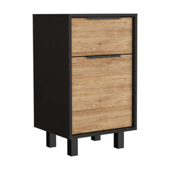 Kaia Z Nightstand, One Drawer, One Cabinet, Four Legs, Superior Top